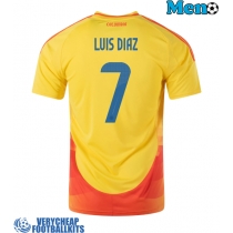 Colombia Luis Diaz #7 Replica Home Shirt Copa America 2024 Short Sleeve
